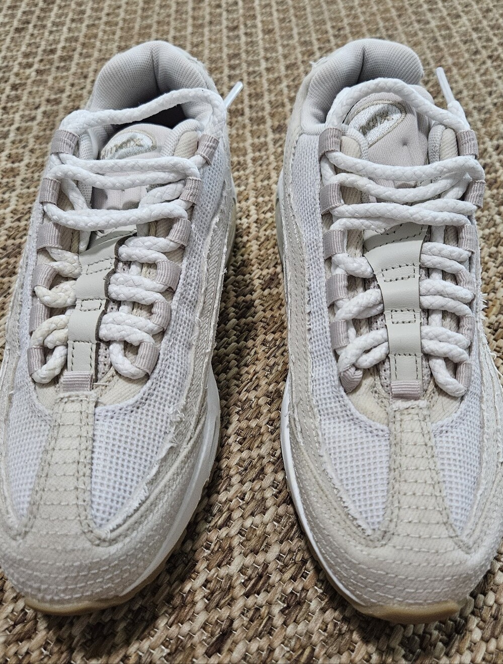 Nike Air Max Beige and White Low-Top Sneakers